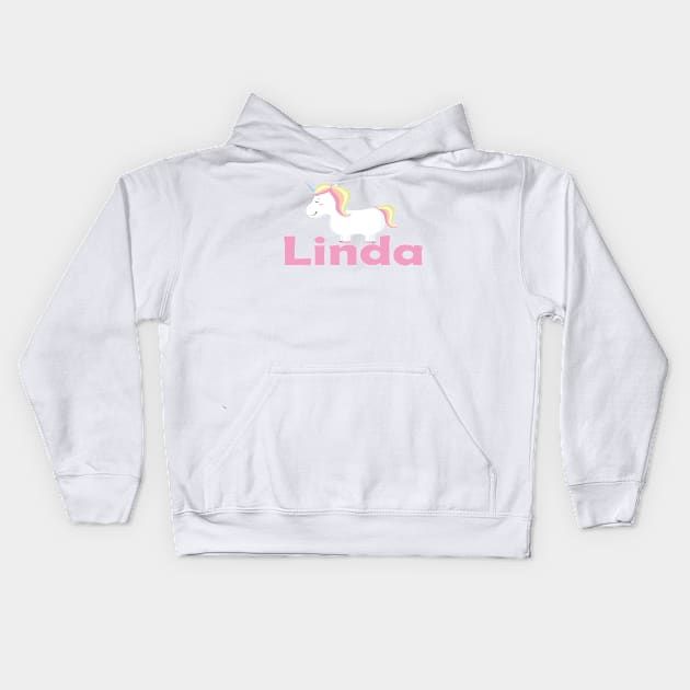 Linda Unicorn Kids Hoodie by ProjectX23Red